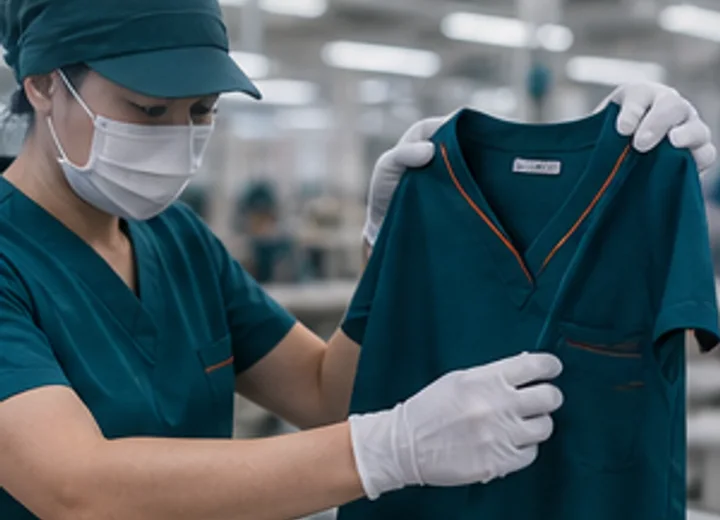 Final quality control and approval for custom scrubs