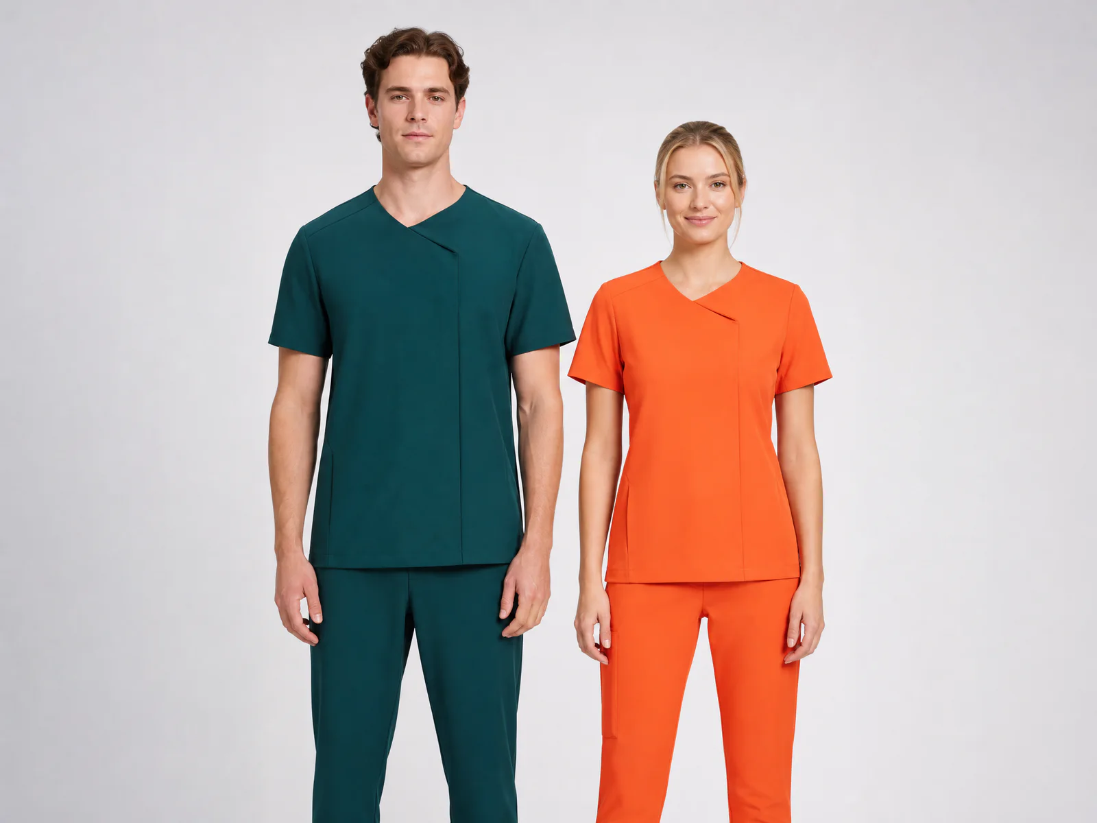 Custom scrub tops manufacturer styles for men and women