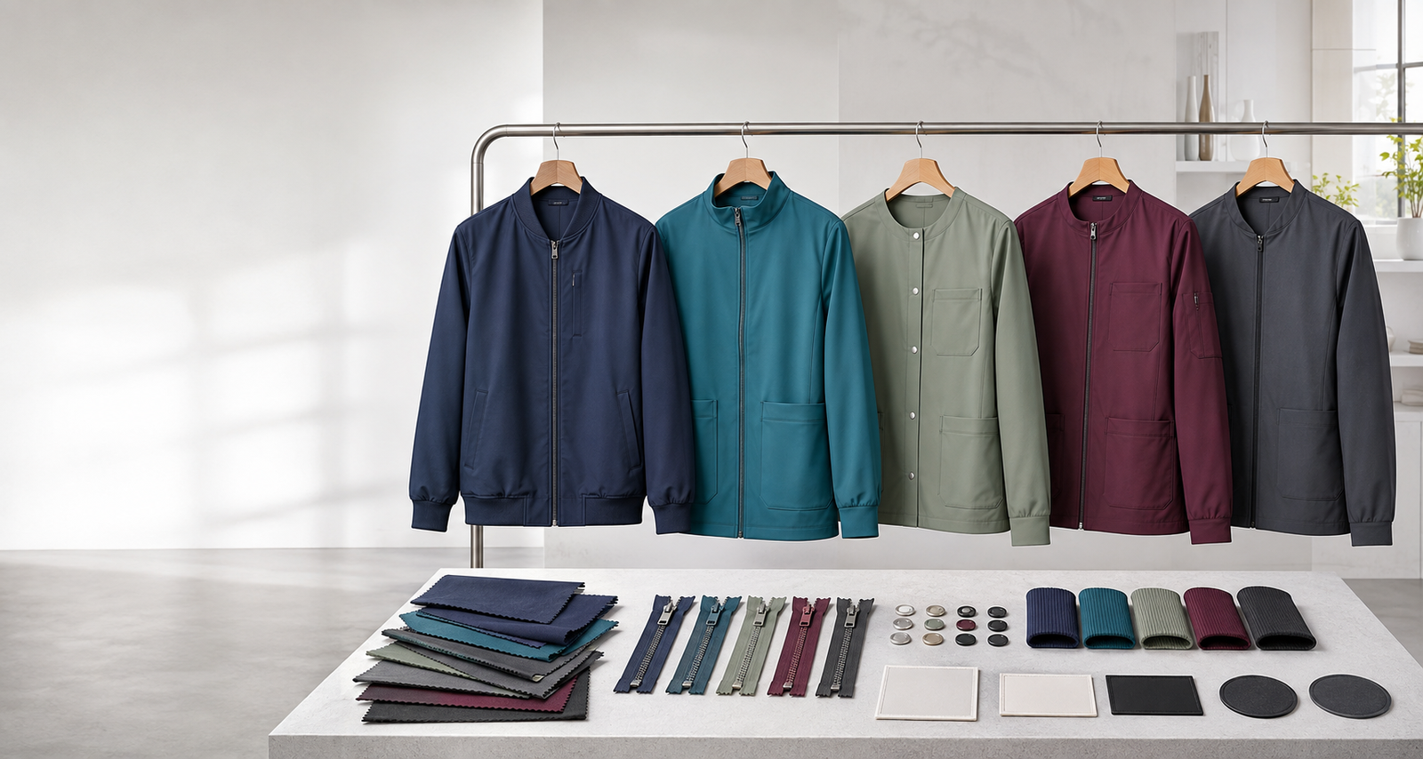 B2B custom scrub jackets manufacturer for OEM private label and wholesale medical uniform programs